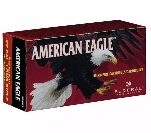 Munição Federal 22LR AMERICAN EAGLE OGIVAL 40GR – CX 50