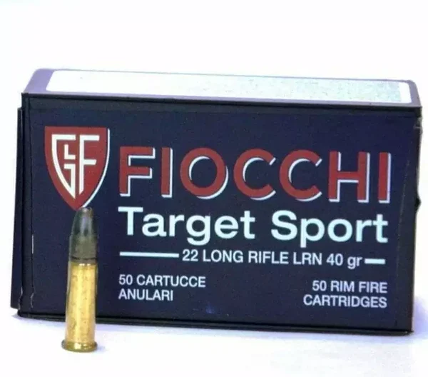 Munição Fiocchi 22 LR Target Sport 40gr – Cx 50