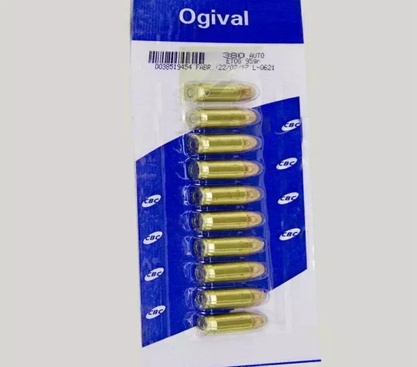 Munição CBC 380 AUTO ETOG 95GR