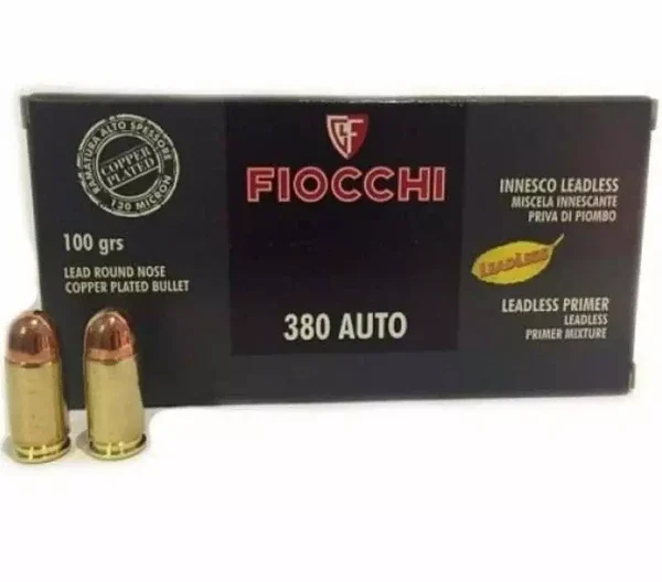 Munição Fiocchi 380 AUTO RNCP 100gr – Cx 50